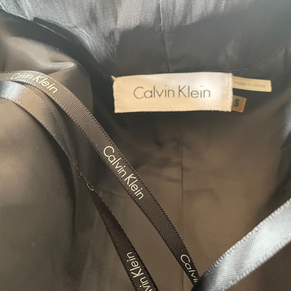 NWOT Calvin Klein Cropped Shawl Collar Jacket - Black - S - Picture 4 of 7